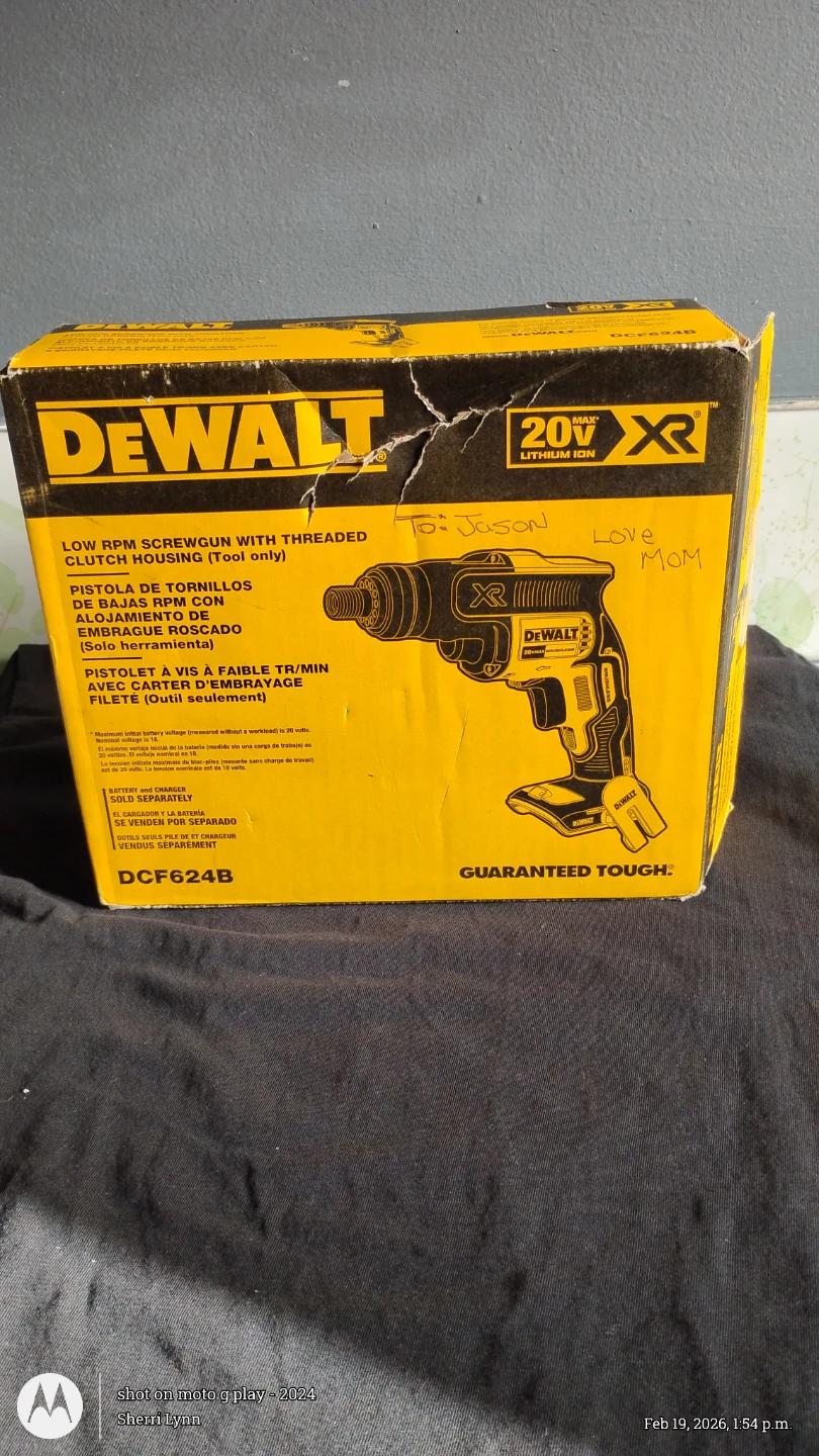 DEWALT 20V XR Cordless Screwgun DCF624B