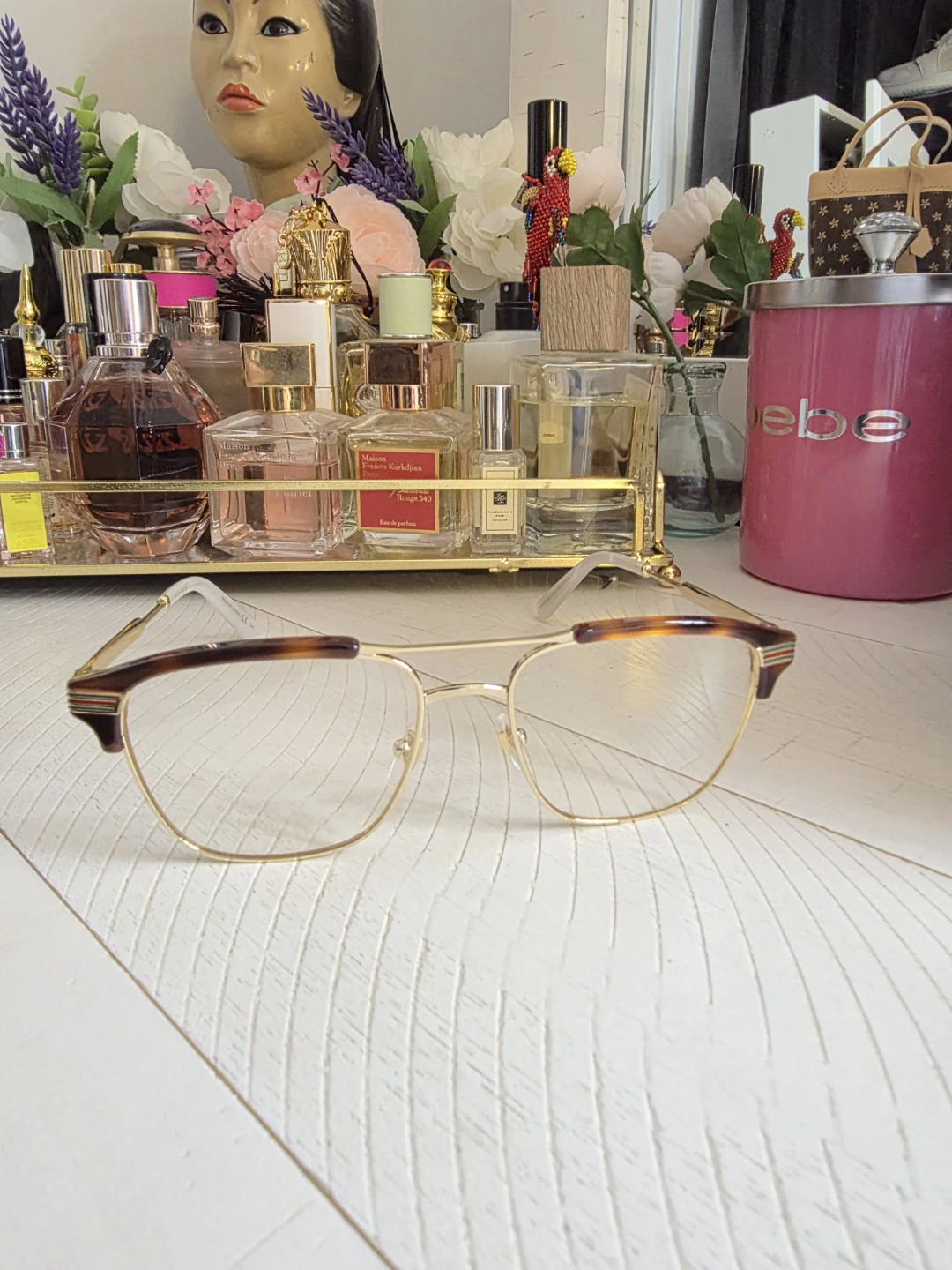 Gucci Gold Tone & Tortoiseshell Eyeglasses - photo 2
