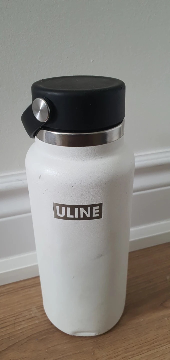 Uline White Water Bottle