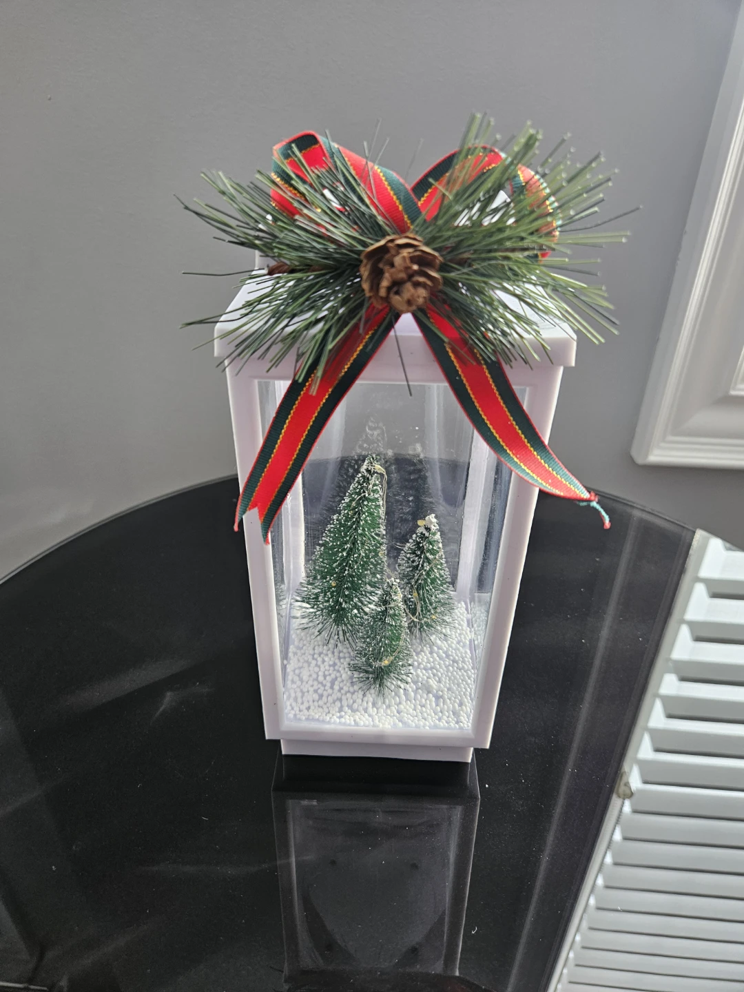 Winter Tree Lantern with Lighting Feature