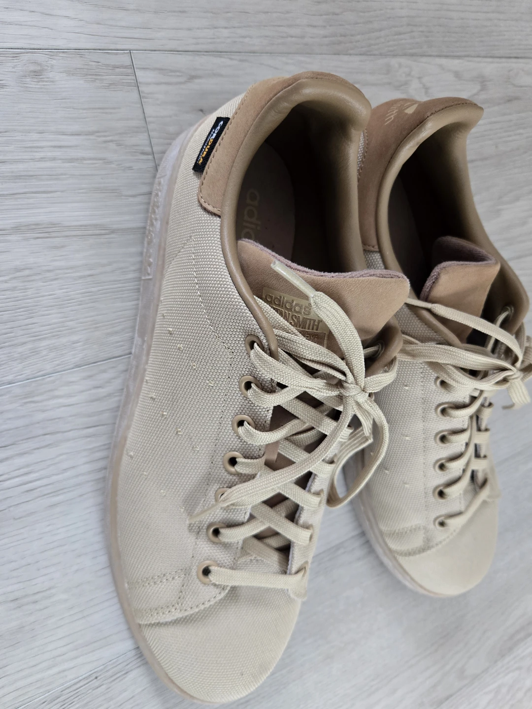 Adidas Stan Smith Beige Canvas Sneakers