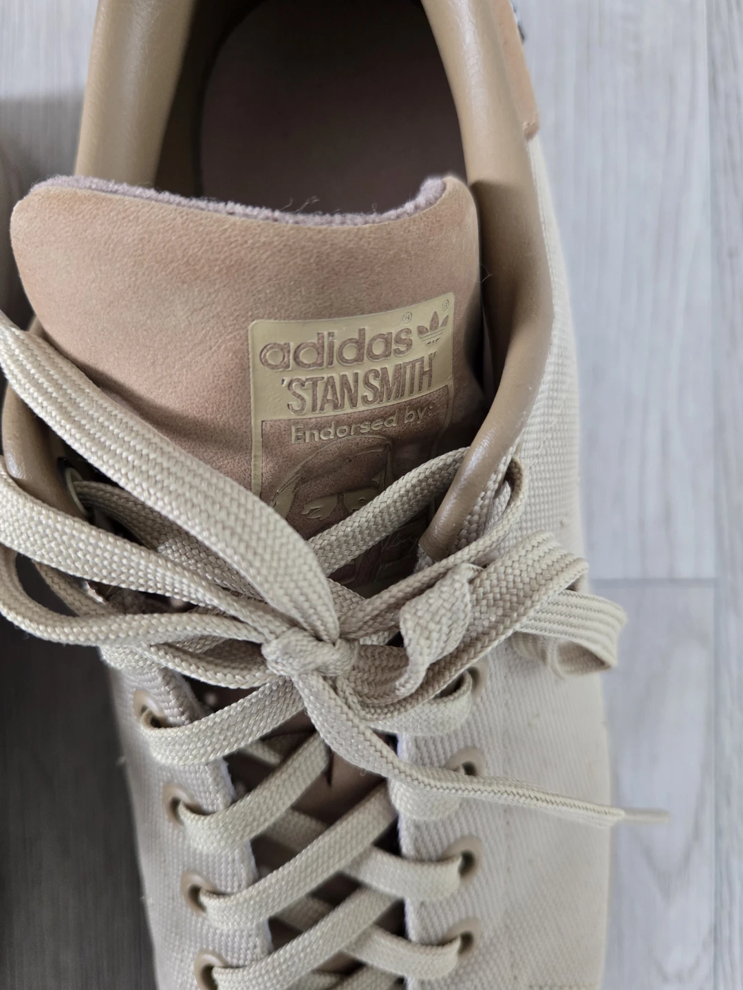 Adidas Stan Smith Beige Canvas Sneakers - photo 2