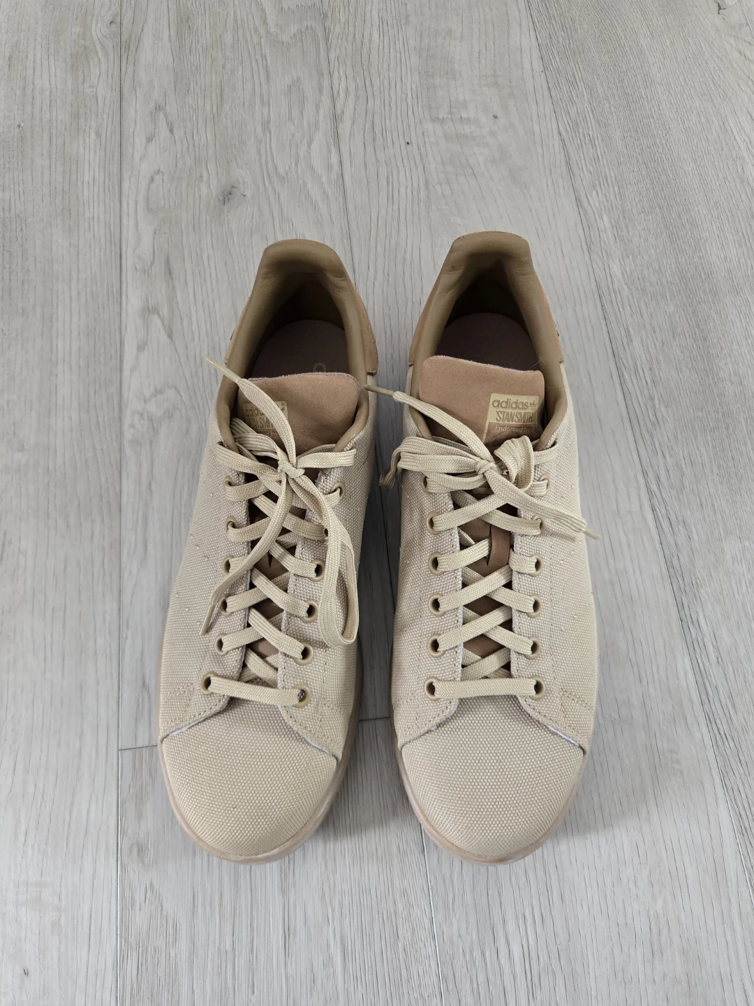 Adidas Stan Smith Beige Canvas Sneakers - photo 3