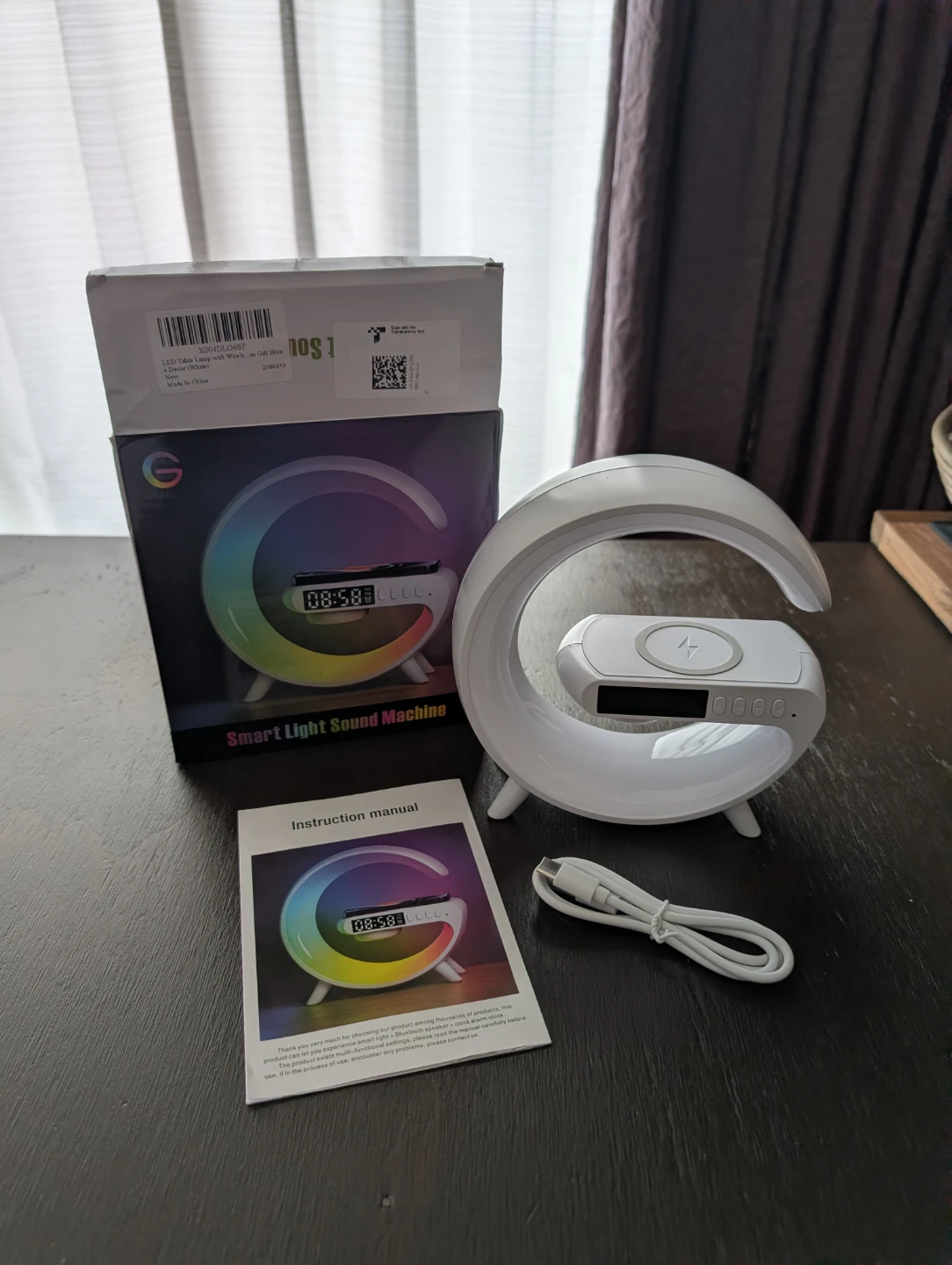 Smart Light Sound Machine with Wireless Charger - photo 3