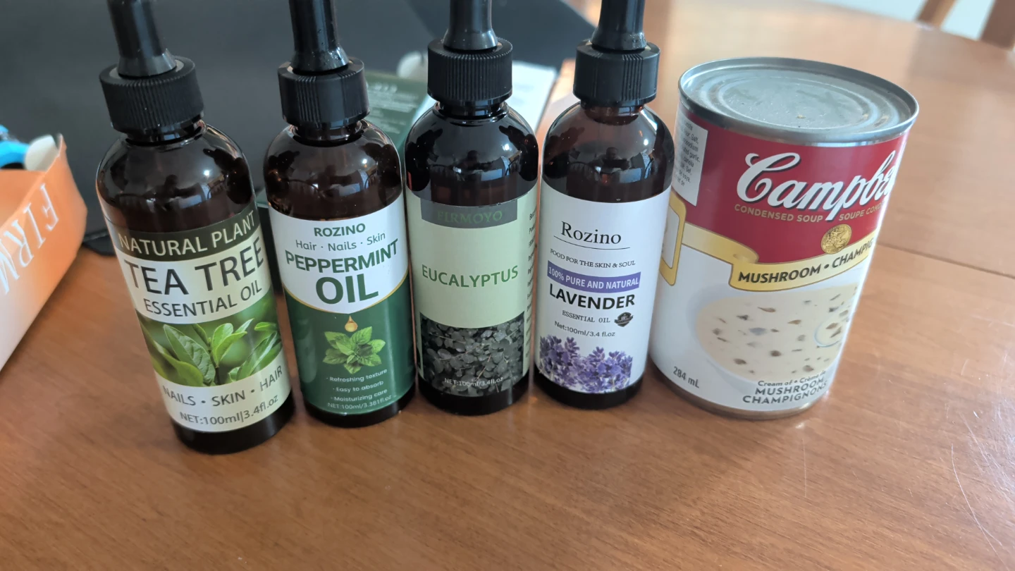 Tea Tree, Peppermint, Eucalyptus, Lavender