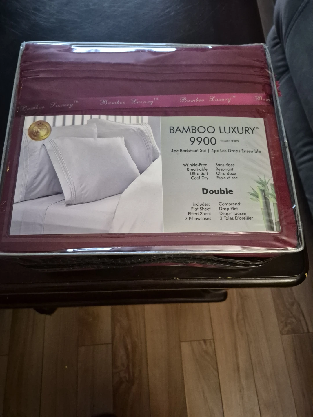 Bamboo Luxury 9900 Deluxe Series 4pc Double Bedsheet Set