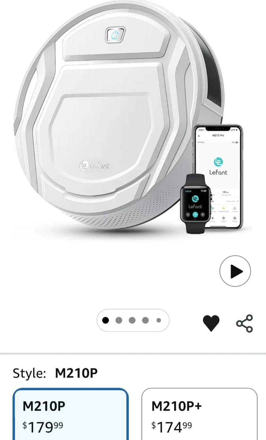 🏆Brand New Lefant M210P Robot Vacuum Cleaner🏆