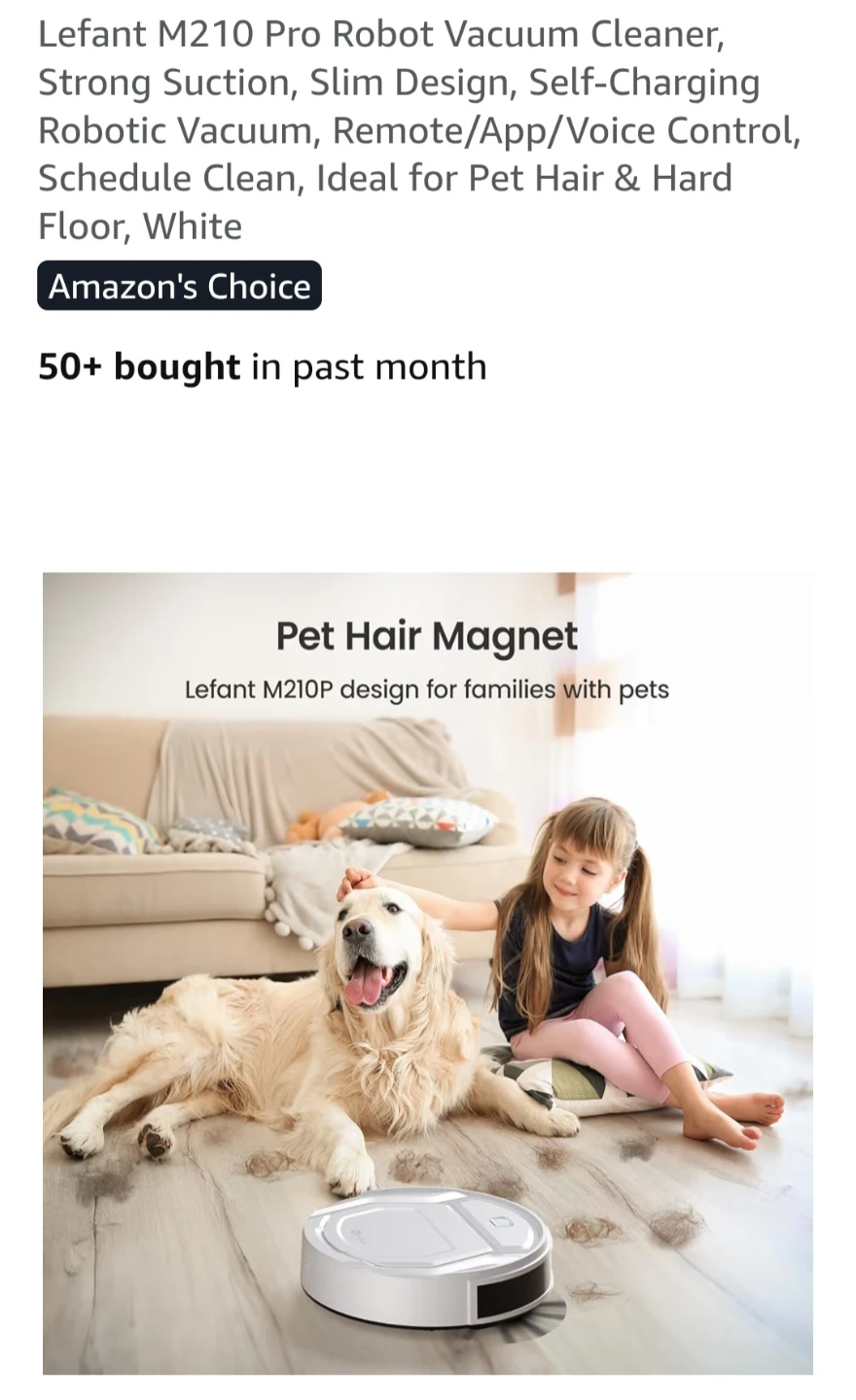 🏆Brand New Lefant M210P Robot Vacuum Cleaner🏆 - photo 5