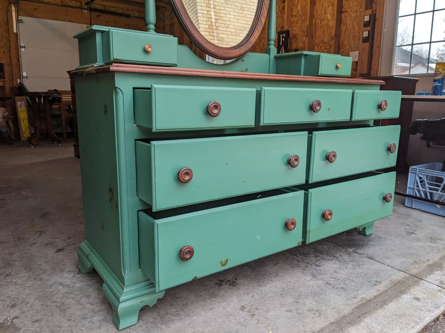 Farmhouse Dresser/Vanity Combo in Pine - photo 2