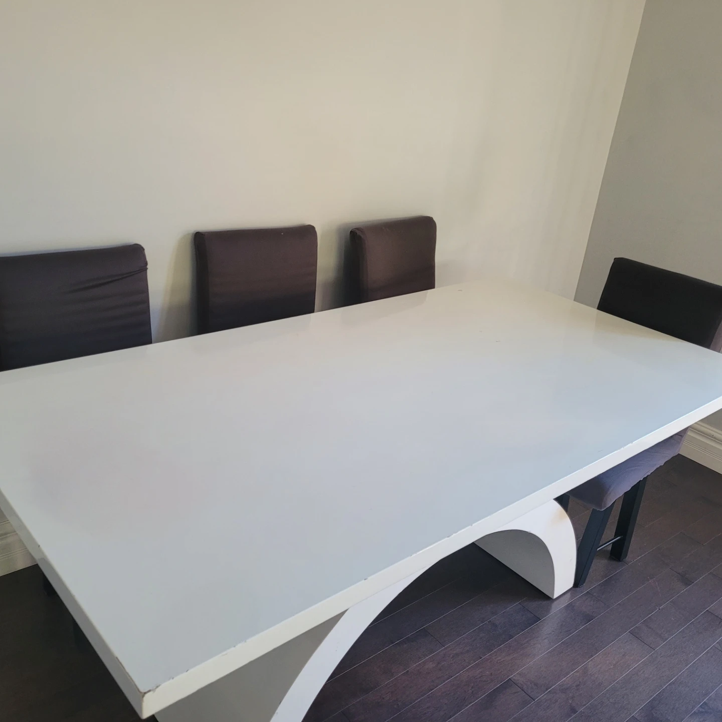 Modern White Dining Table - photo 3