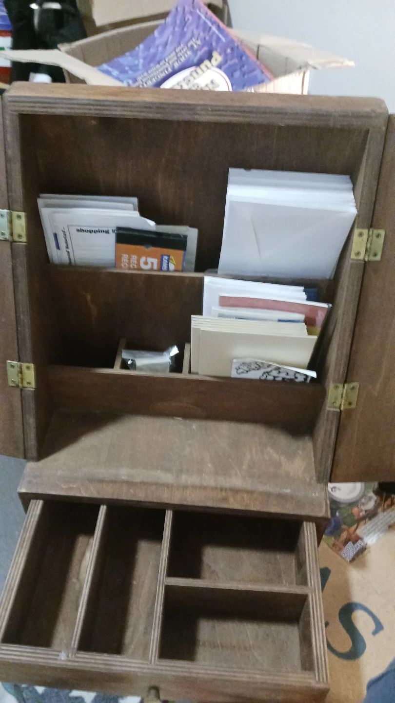 Handmade Wooden Mail Organizer - photo 2
