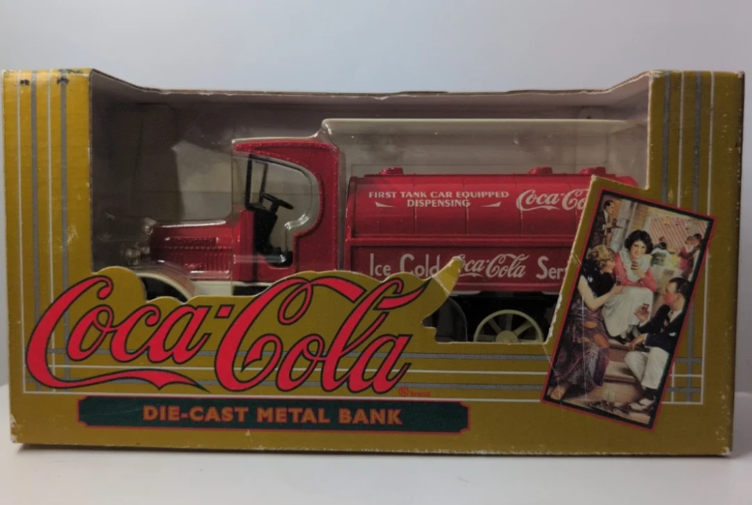 Coca-Cola Die-Cast Metal Bank Truck