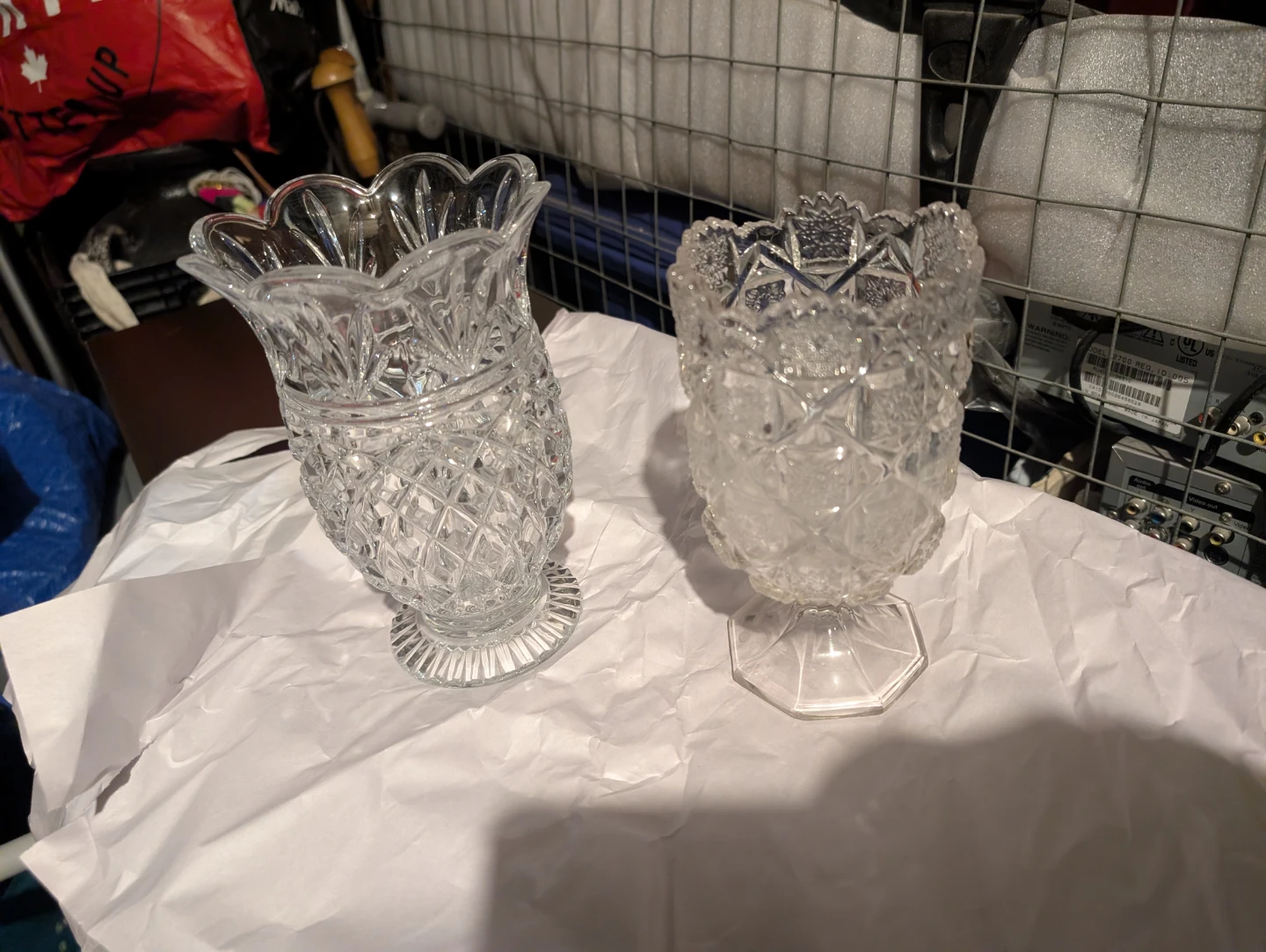 Clear Crystal Glass Vase