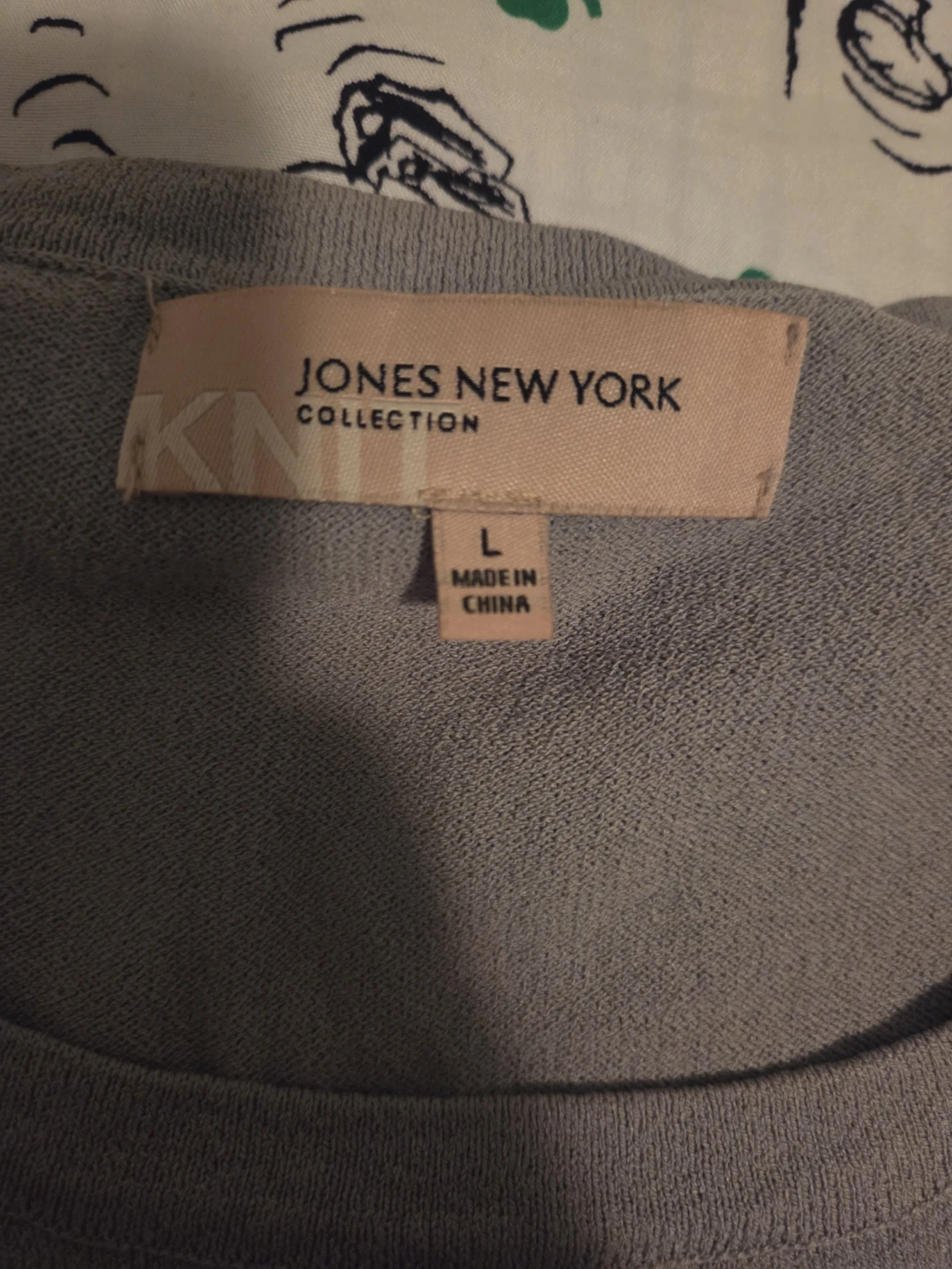Jones New York Collection Grey Sleeveless Top - Size L - photo 2
