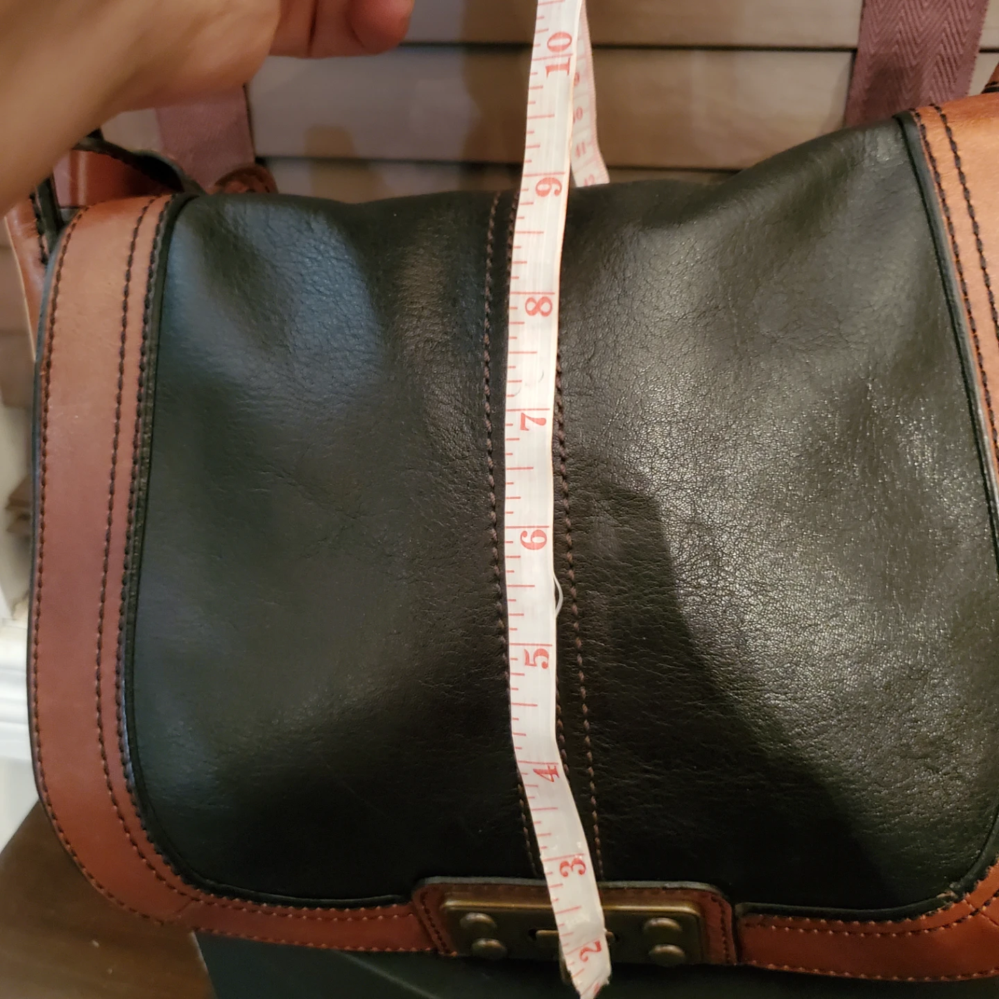 FOSSIL Leather Saddle Bag - photo 5