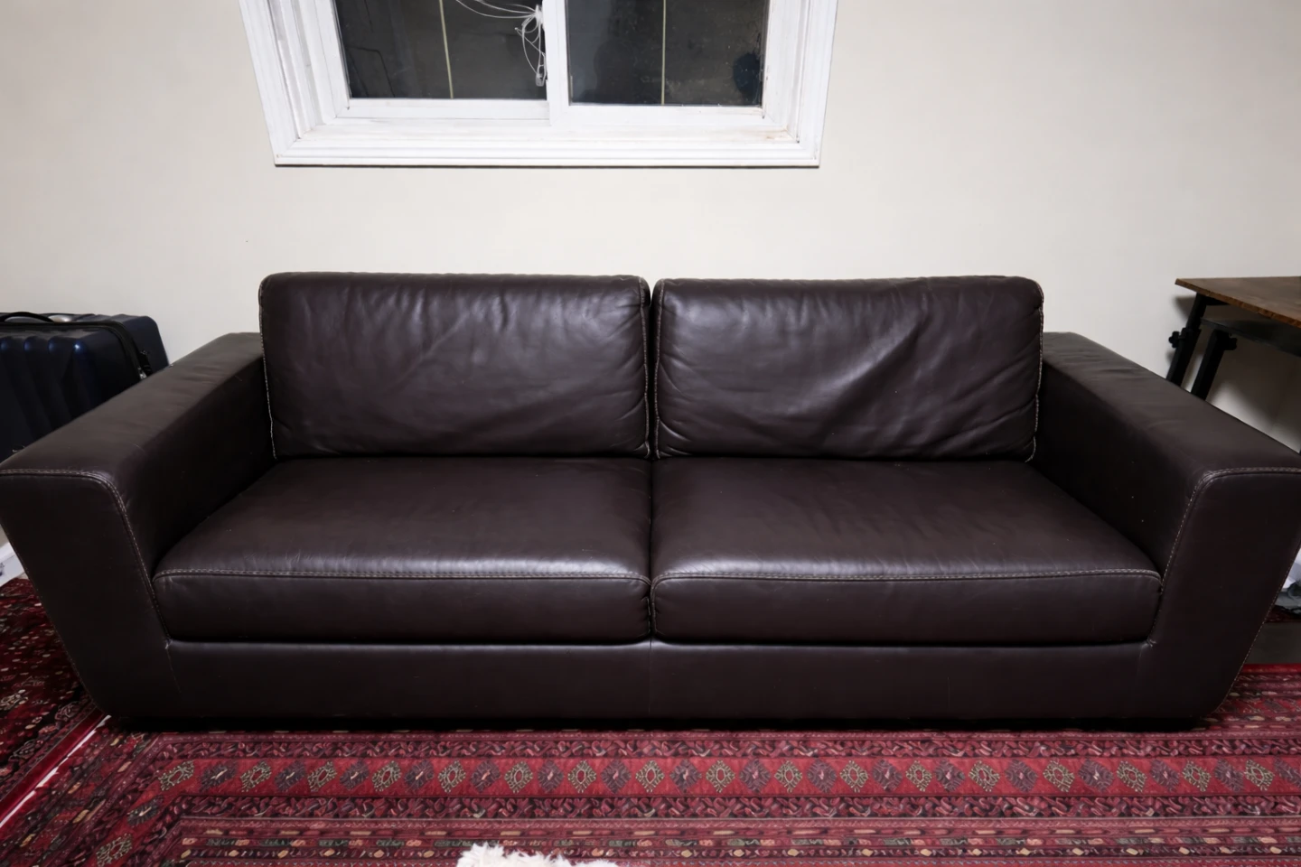 Brown Leather Sofa - Great Condition!