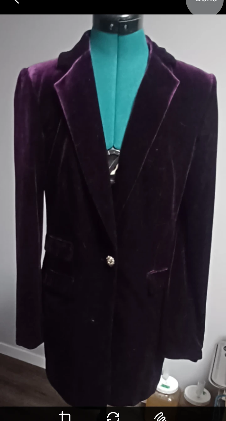 Purple Velvet Blazer