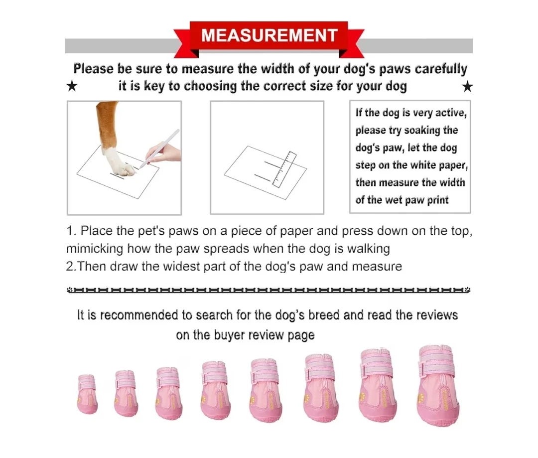 QUMYPETS Dog Boots Size 4 - Set of 4 - photo 5