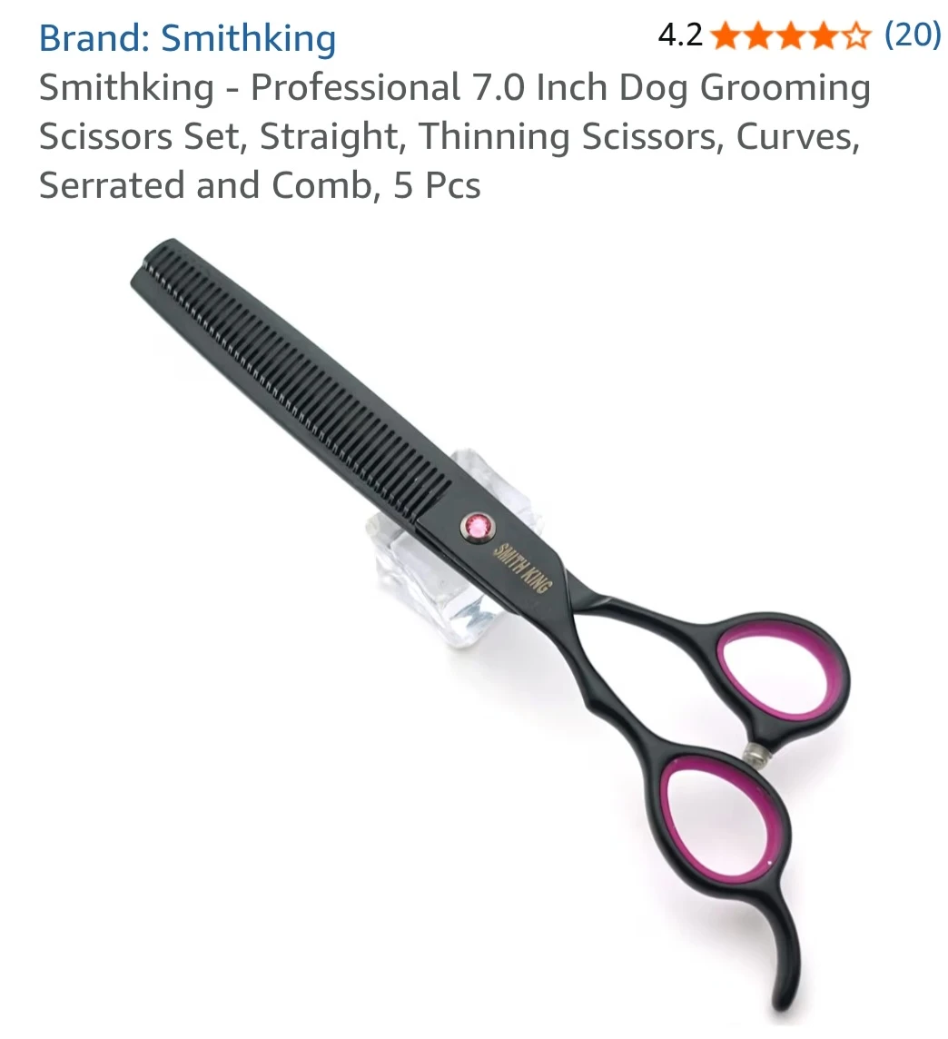 Smithking - Professional 7.0 Inch Dog Grooming Scissors Set - photo 5