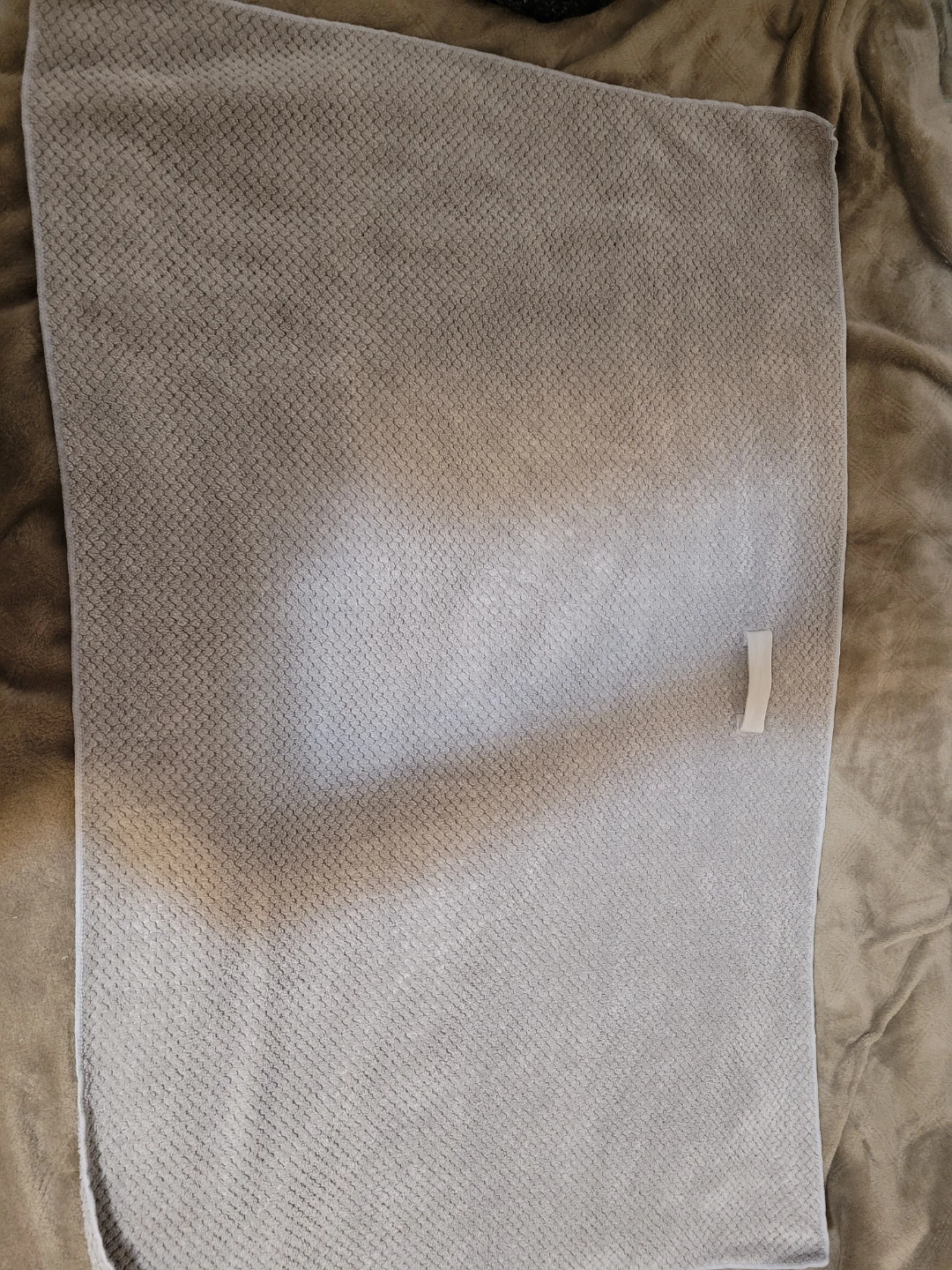 Grey microfiber hair towel - photo 2