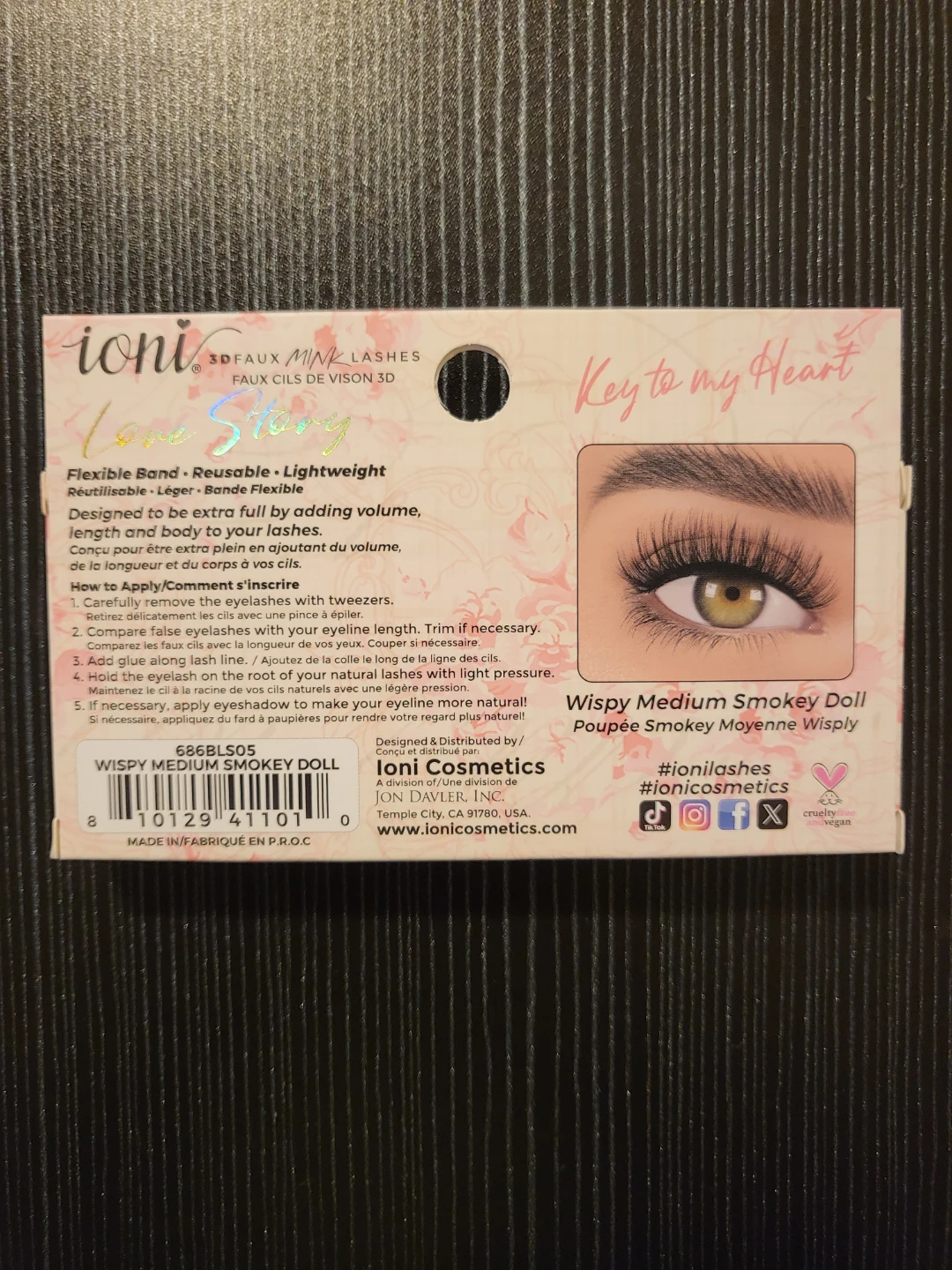 Ioni Wispy Medium Smokey Doll 3D Faux Mink Lashes - photo 2