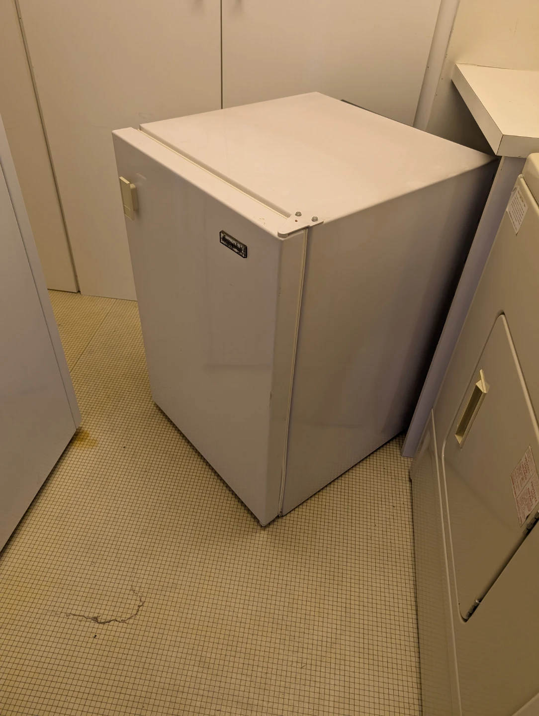 White Compact Refrigerator