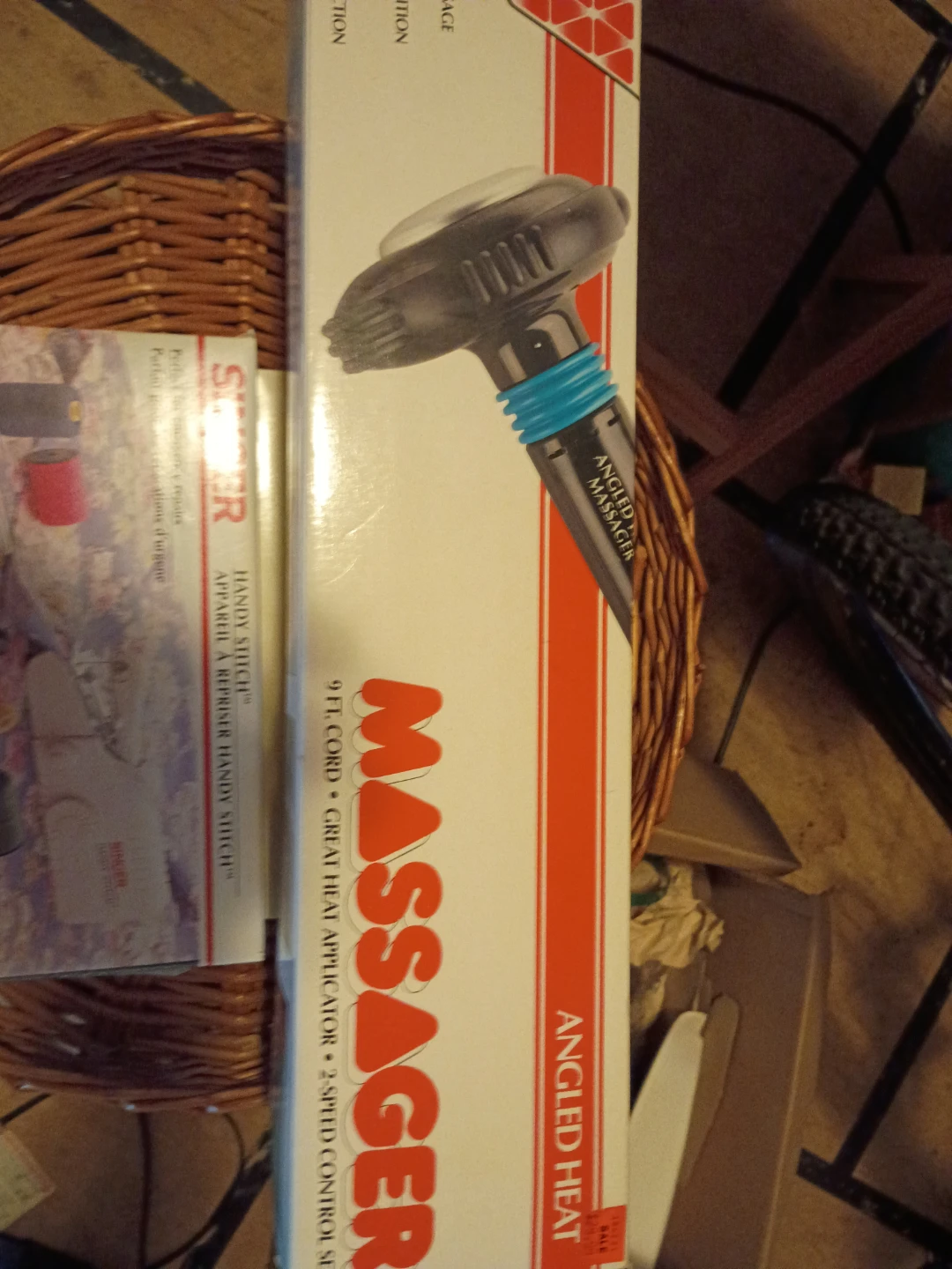 Angled Heat Massager with 2-Speed Control