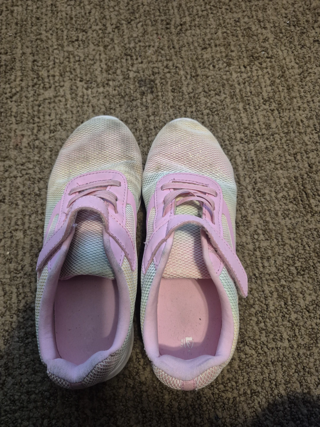 Athletic Works Girls Rainbow Sneakers Size 4