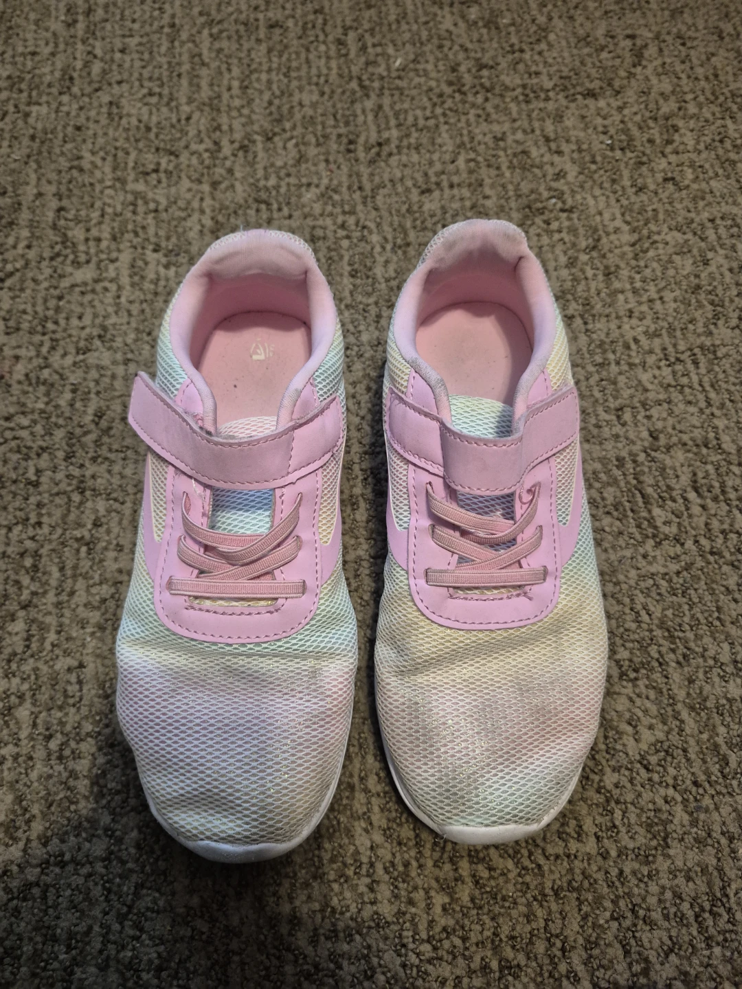 Athletic Works Girls Rainbow Sneakers Size 4 - photo 2