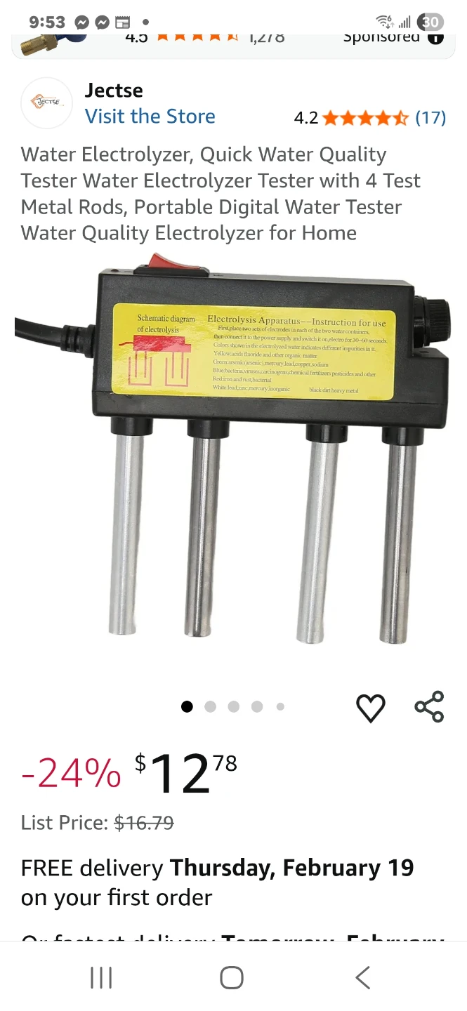 Water Electrolyzer Water TD Device