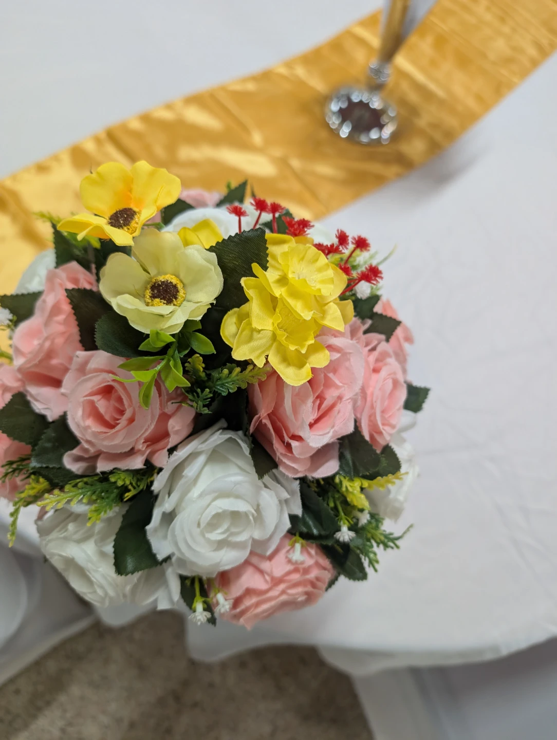 Artificial Flower Arrangement Centerpiece