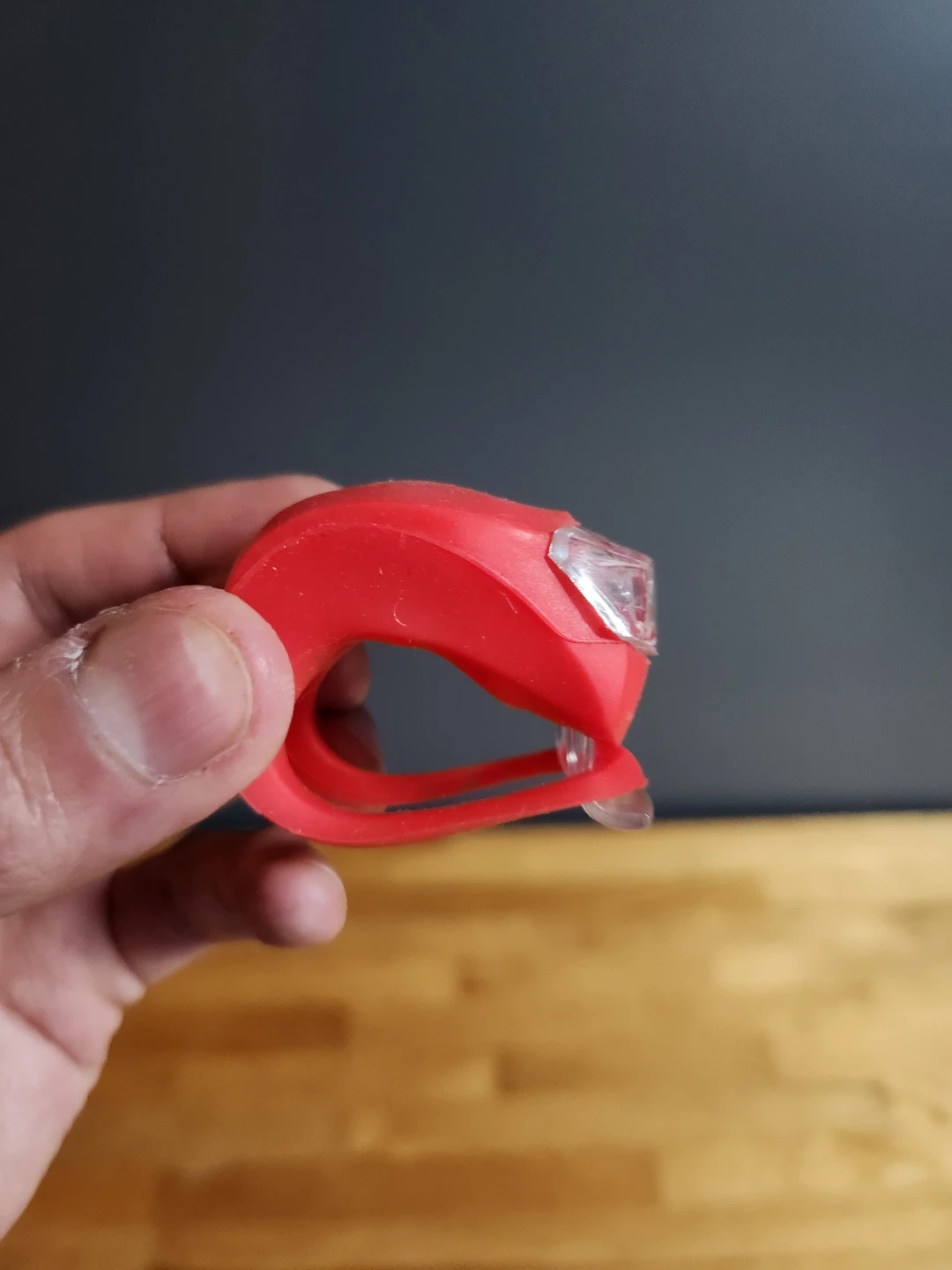 Red Silicone Bike Light - photo 3