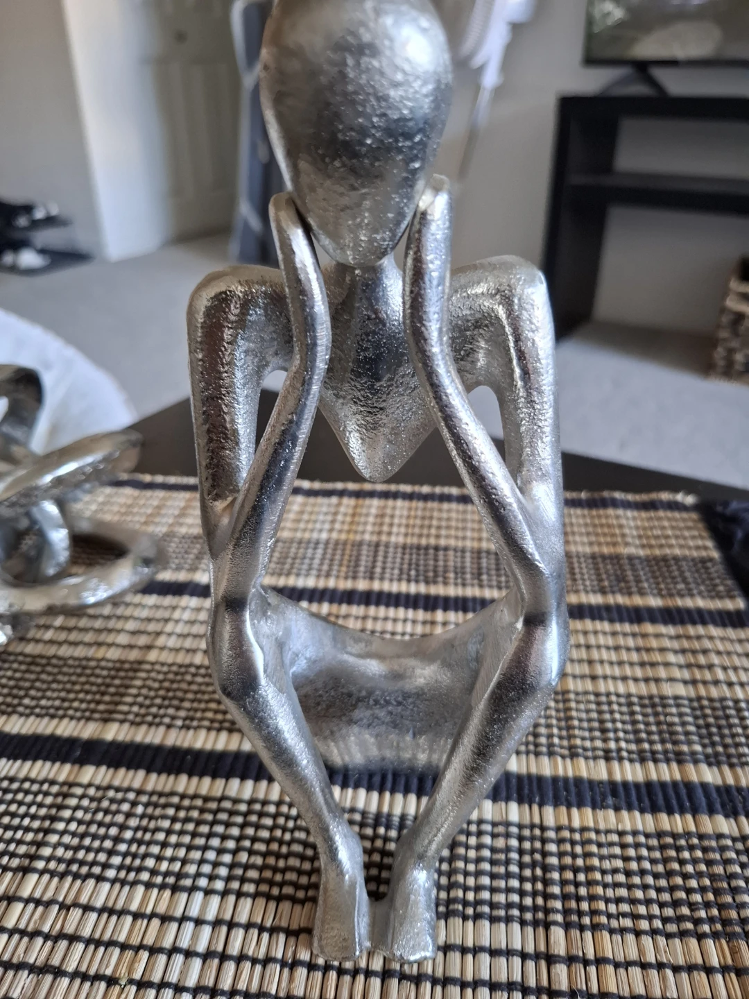 Silver Thinking Figure - photo 2