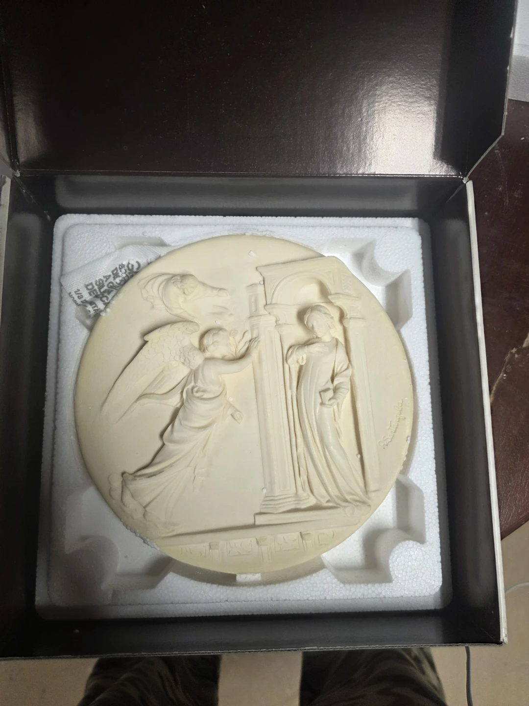 Porcelain Relief Plate 'L'Annunciazione' by Studio Dante
