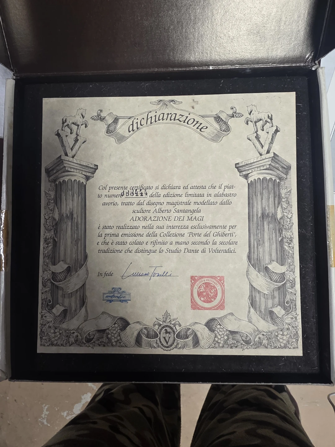 Porcelain Relief Plate 'L'Annunciazione' by Studio Dante - photo 2