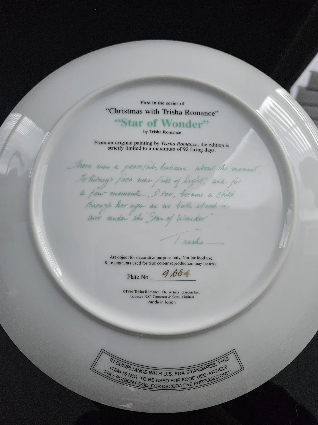 Trisha Romance Collectible Plates - photo 5