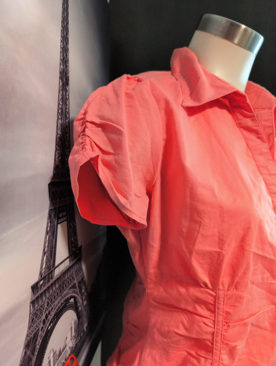 Effigi Inc. Women's Coral Button-Up Shirt - photo 2