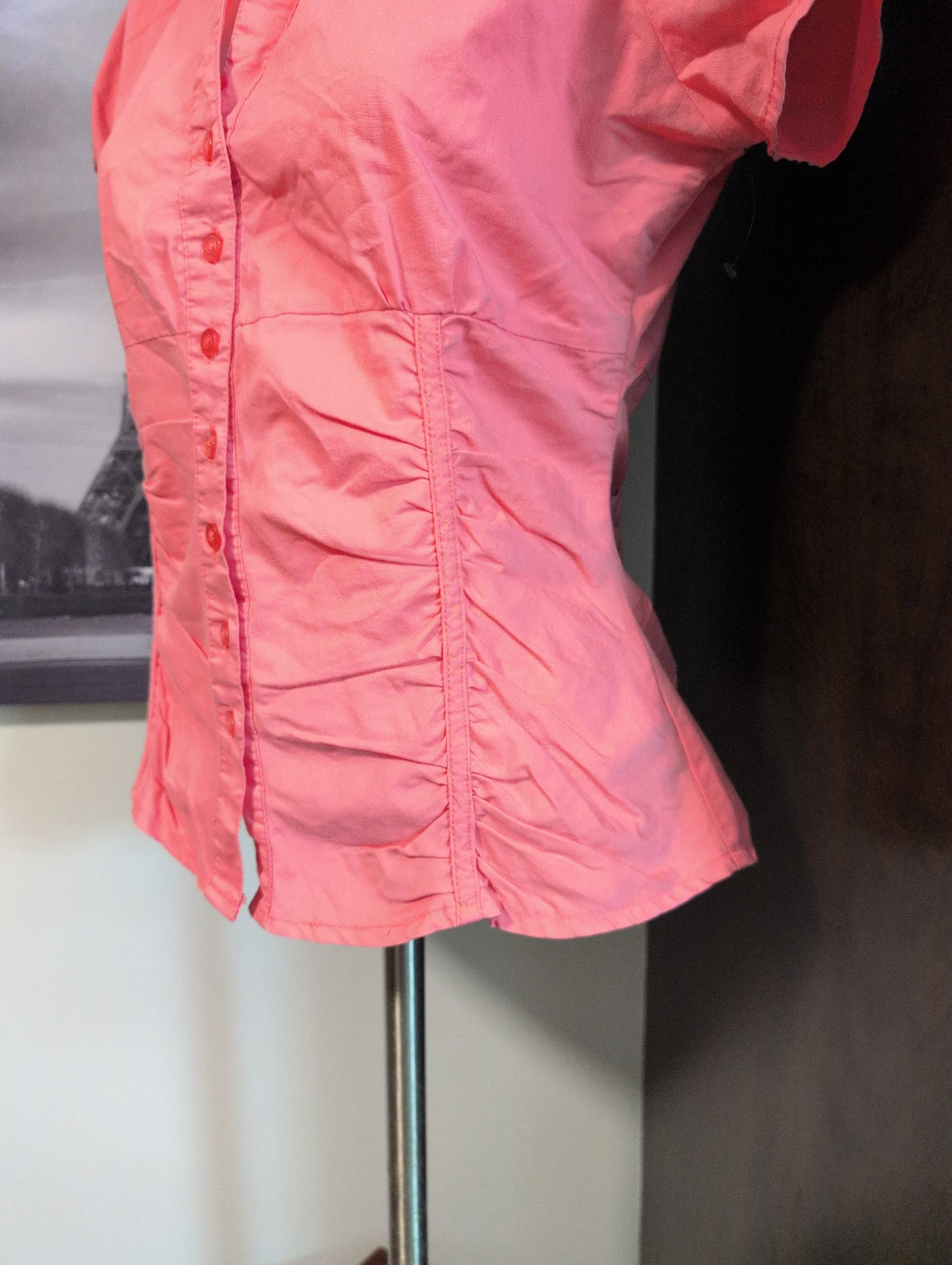 Effigi Inc. Women's Coral Button-Up Shirt - photo 3