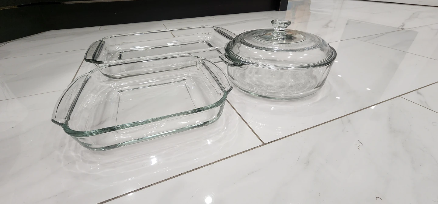 3-Piece Glass Bakeware Set - photo 2