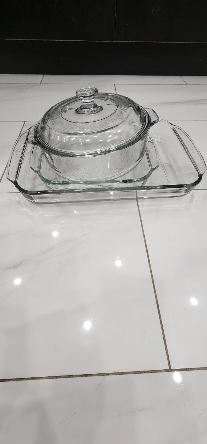 3-Piece Glass Bakeware Set - photo 3