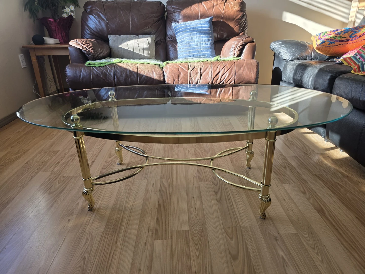 Oval Glass Coffee Table - photo 3