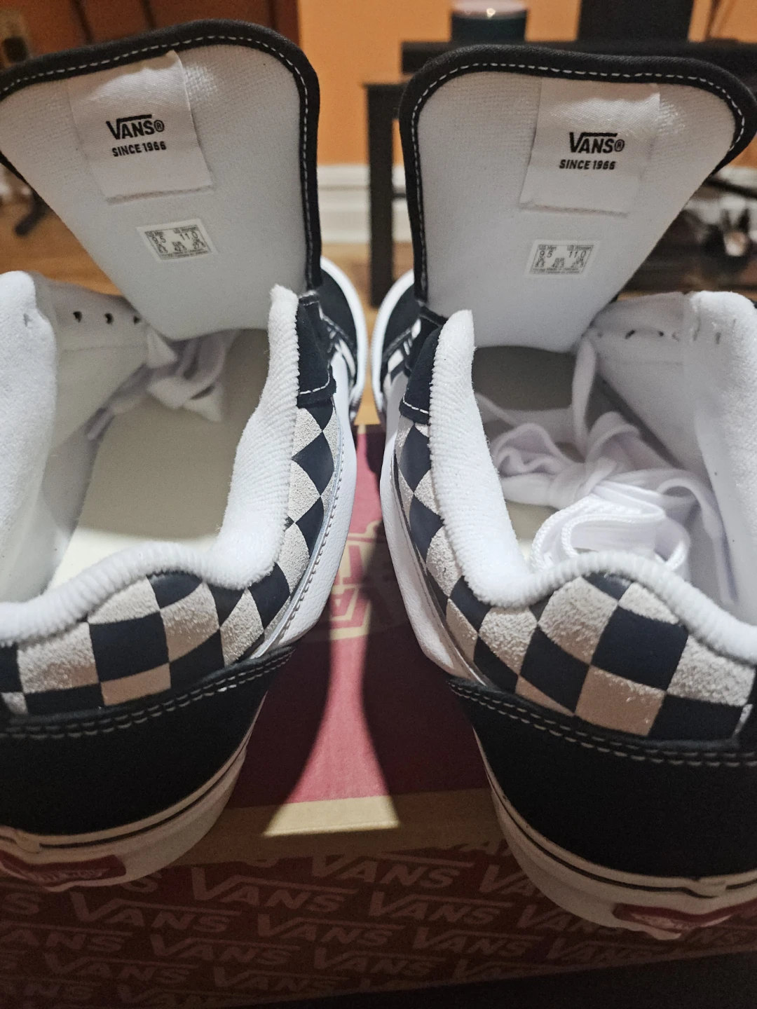Vans SK8-Hi Pro Checkerboard Skate Shoes Black White - photo 2