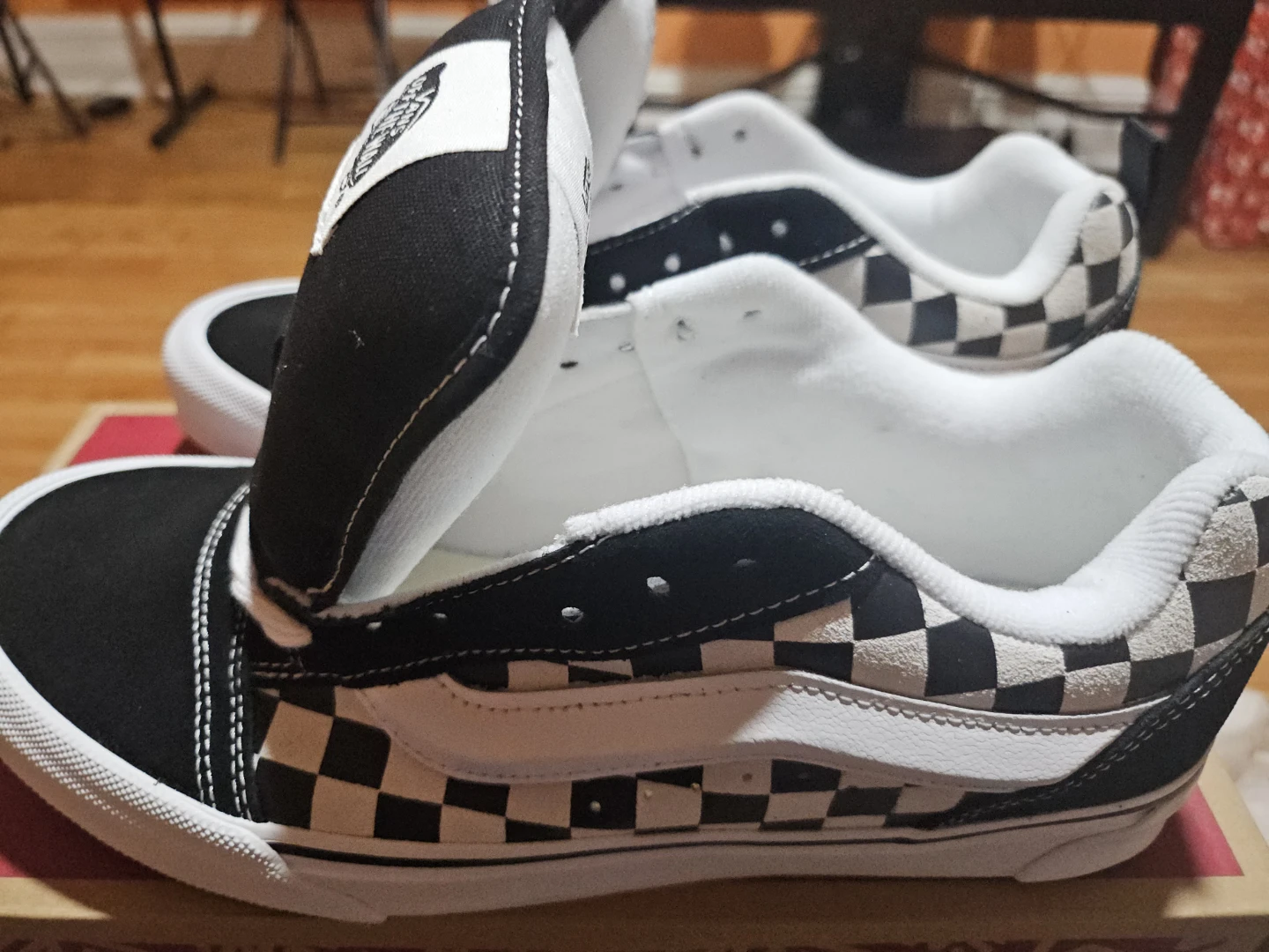 Vans SK8-Hi Pro Checkerboard Skate Shoes Black White - photo 3