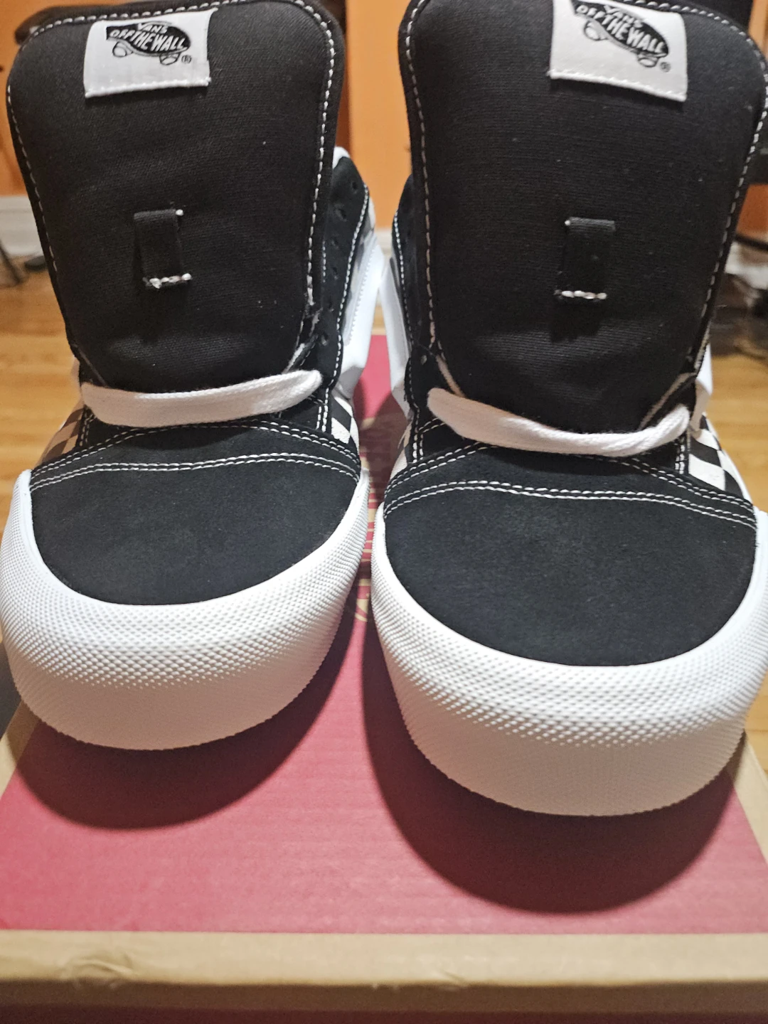 Vans SK8-Hi Pro Checkerboard Skate Shoes Black White - photo 4