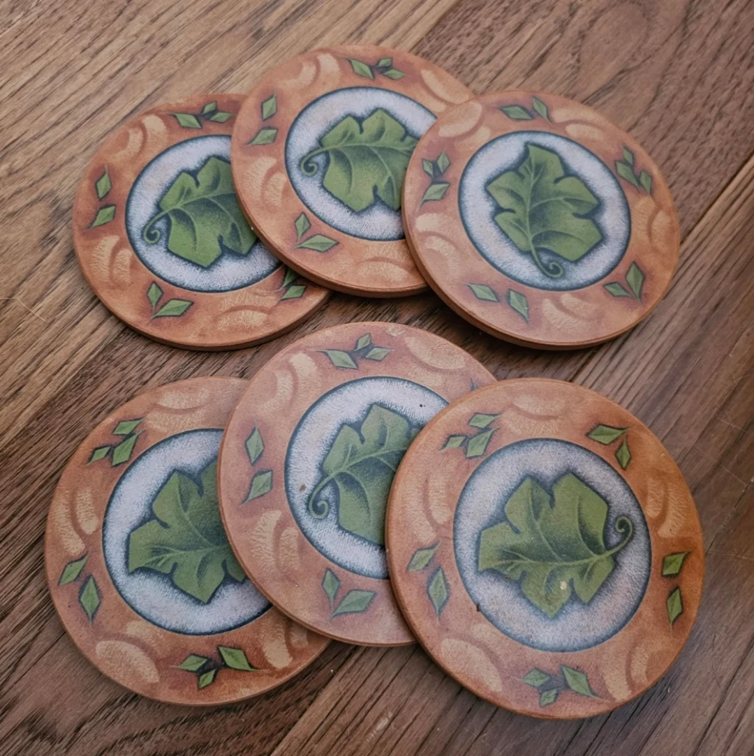 Terracotta Pot with Fruit and Wine Design & Coasters - photo 4