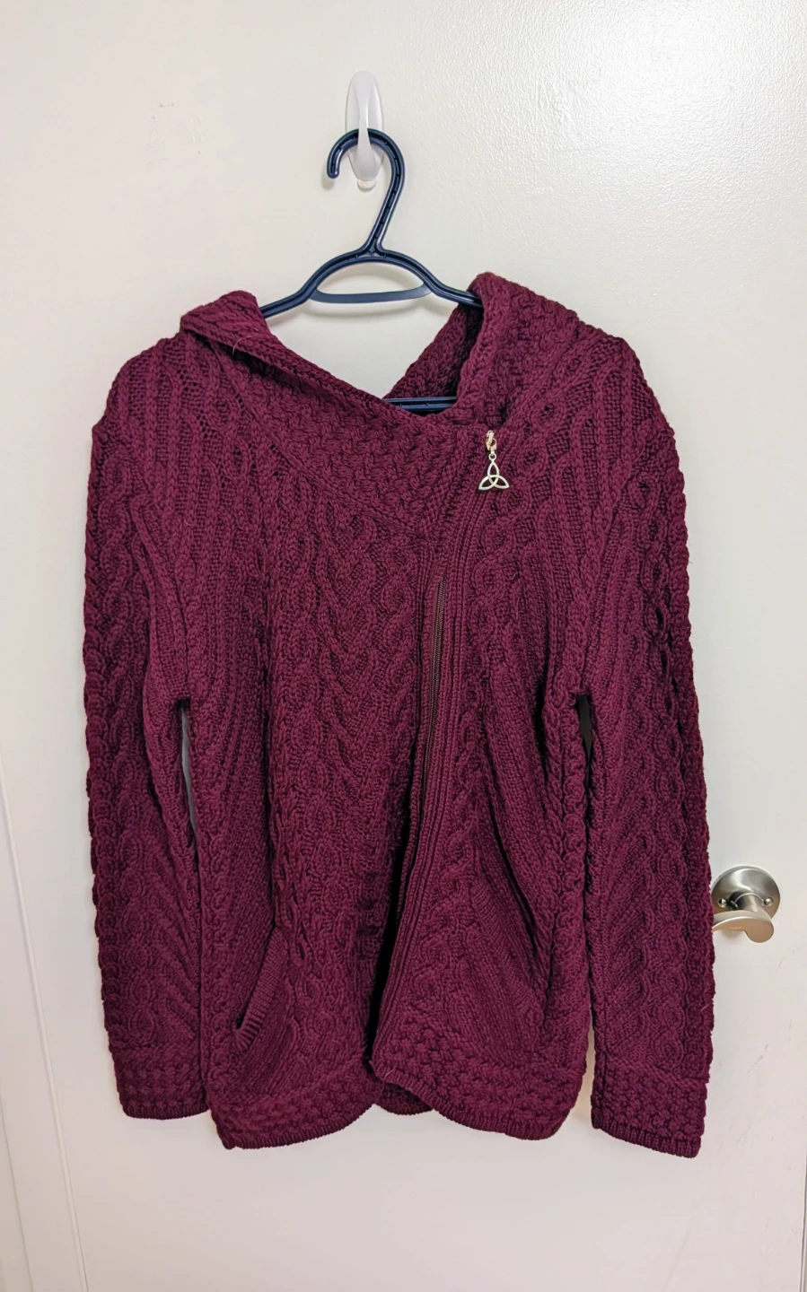 Brand New with Tags Aran Burgundy Sweater - Women's Large