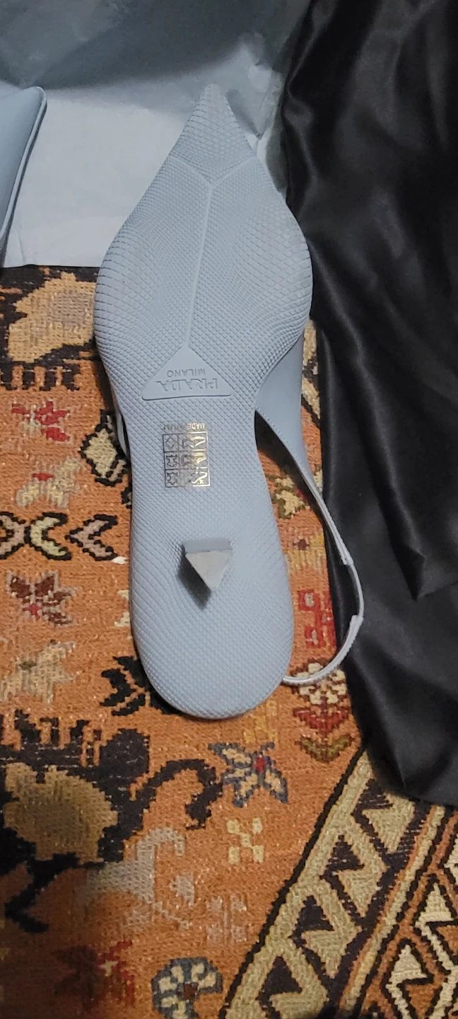 Prada Women's Light Blue Leather Thong Sandals - photo 5