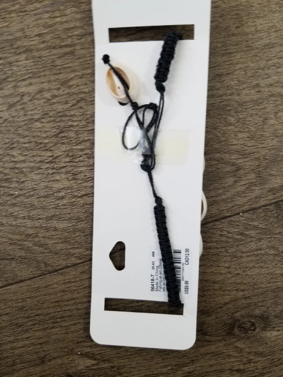 Claire's Black Macrame Shell Bracelet$2 each or 3/$5 - photo 2