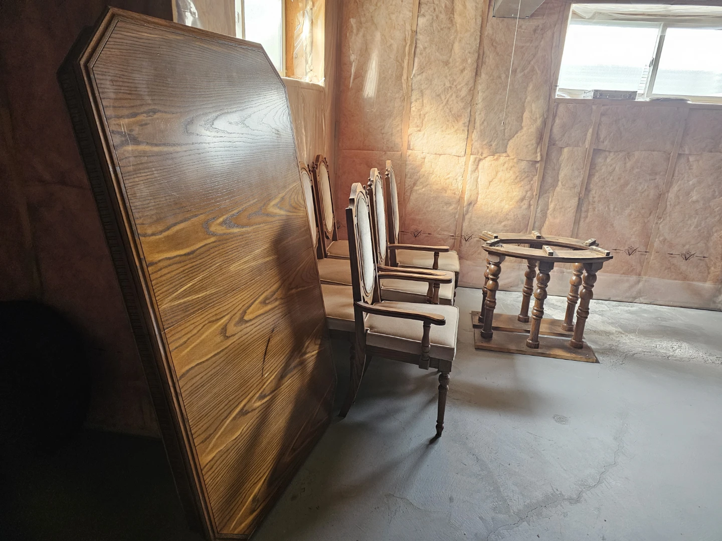 Wooden Dining Table and Chairs Set - photo 2