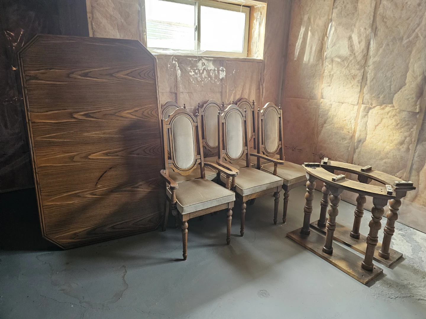 Wooden Dining Table and Chairs Set - photo 3